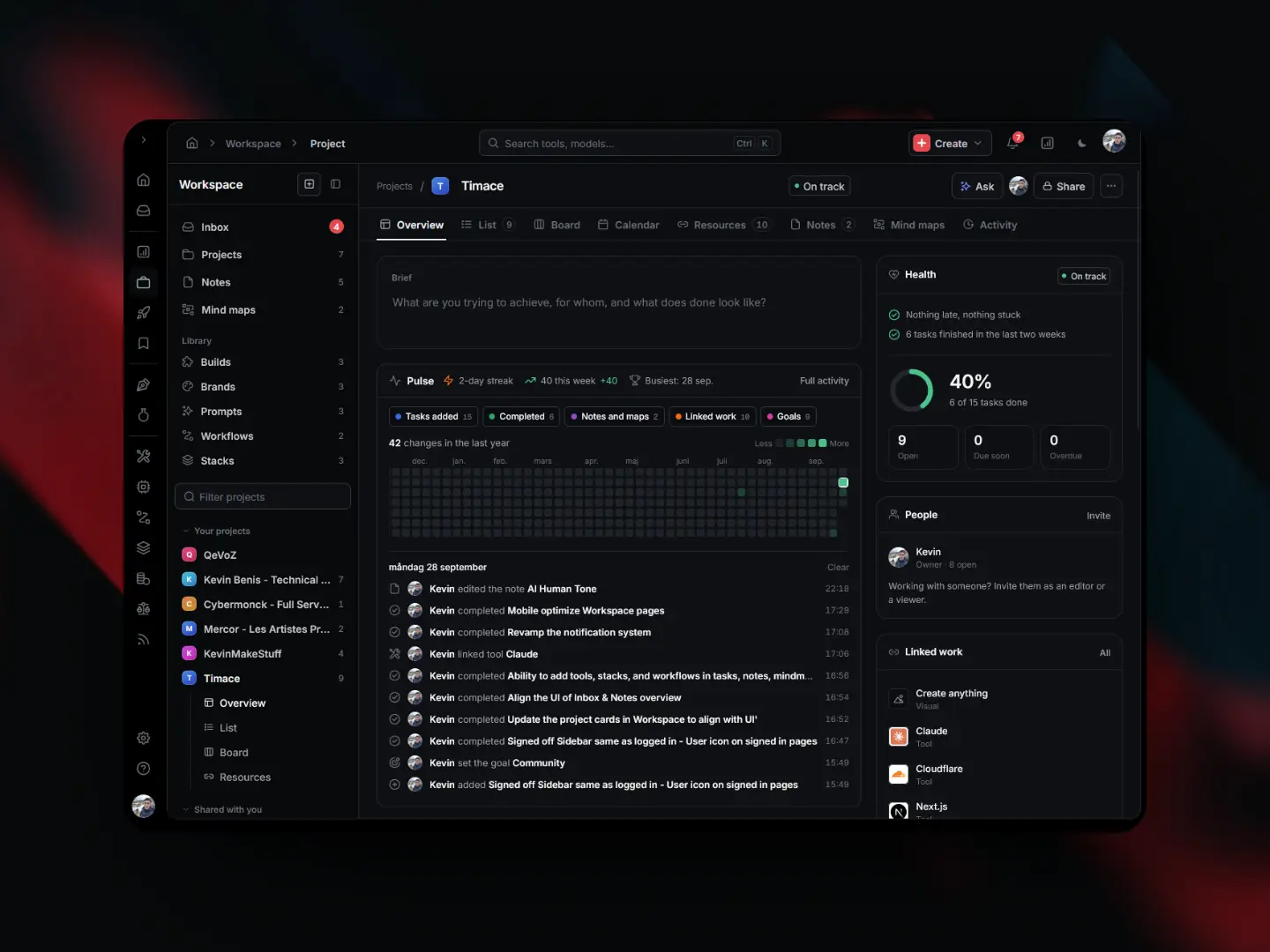 Timace Workspace
